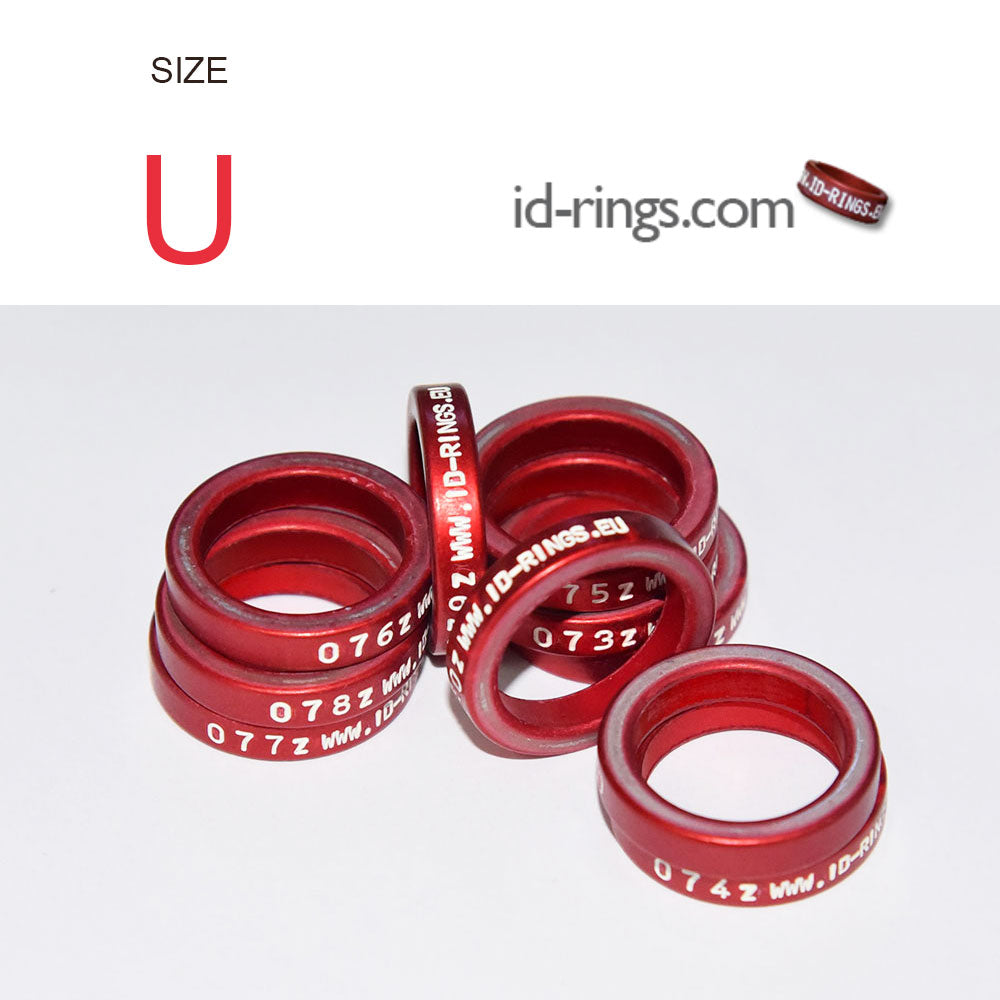 Size: U - 9.5mm Closed Breeders Rings / String of 10 Rings