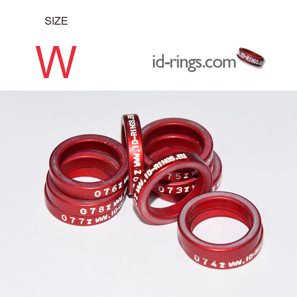 Size: W - 12.7mm Closed Breeders Rings / String of 10 Rings
