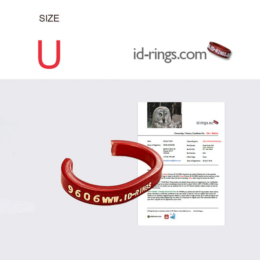 Size: U - 9.5mm - 1 x ID Split Ring